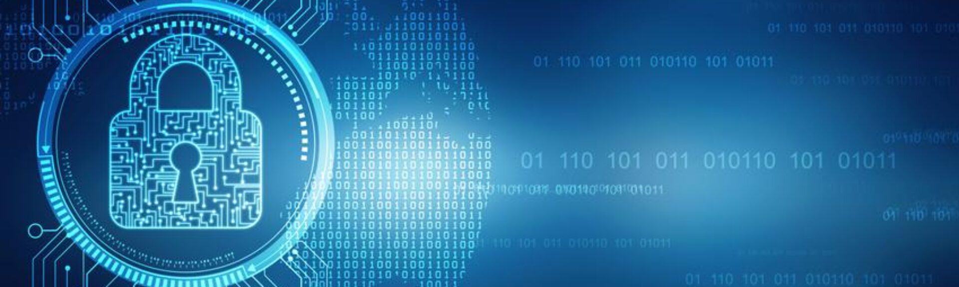 2d illustration Safety concept: Closed Padlock on digital background