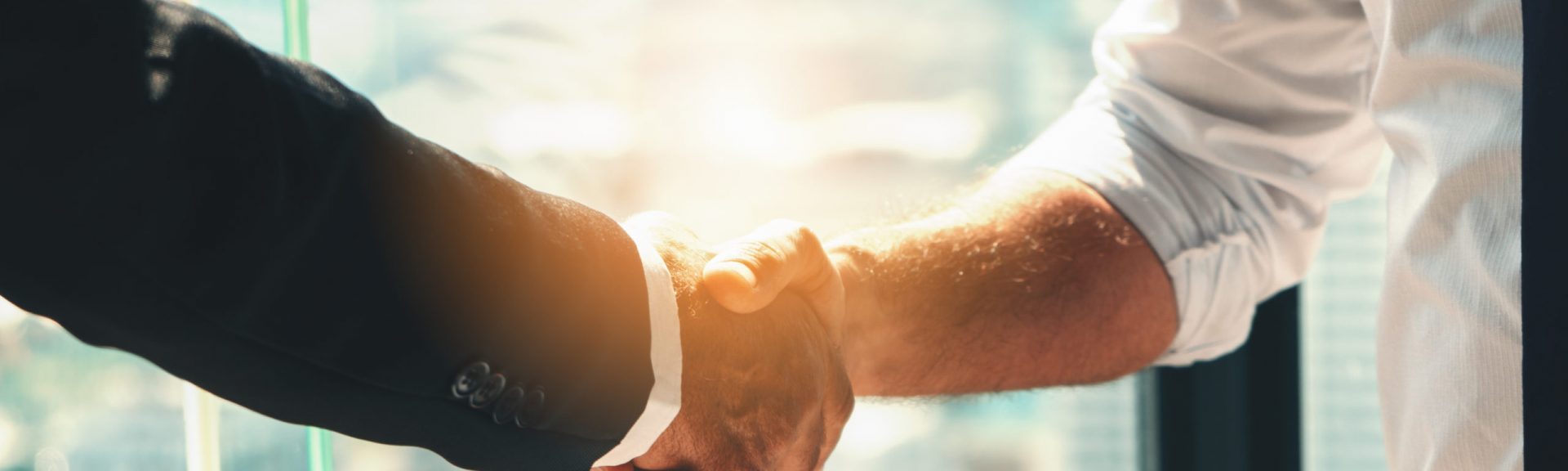 business background of businessman having handshake