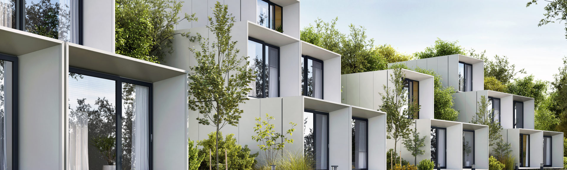 Modular houses of modern architecture
